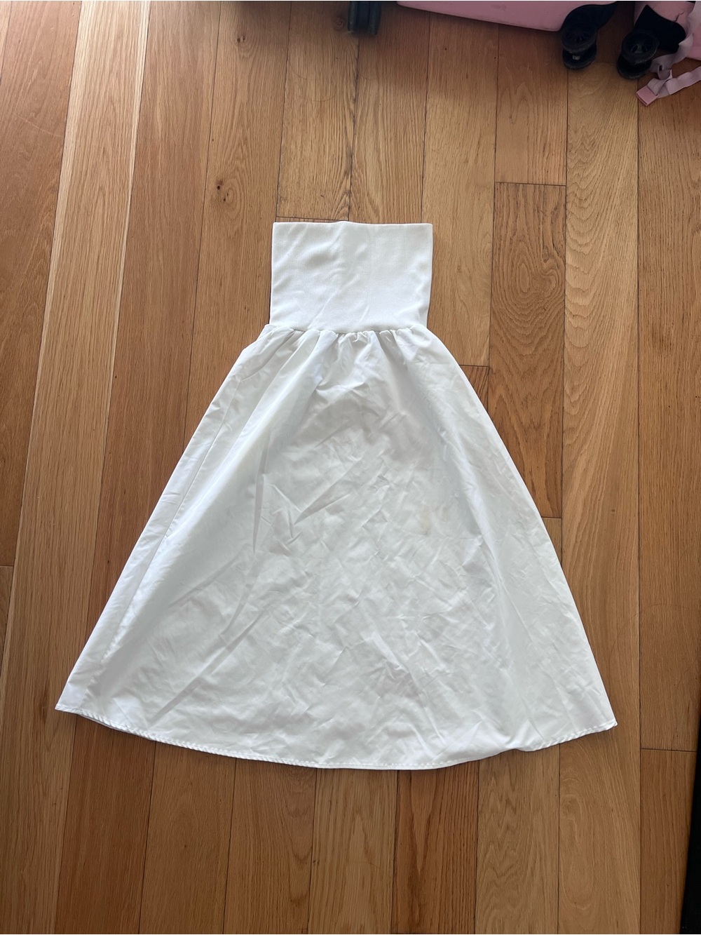 Women’s White Strapless Tube Top Dress